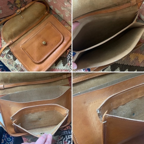 Vintage Genuine Leather Commuter Satchel - Picture 9 of 11